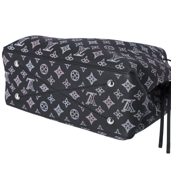 Louis Vuitton Flight Mode Monogram Mahina Bella Tote Rainbow Black - Picture 6 of 10